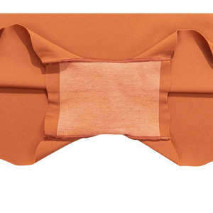 Culottes pour femmes sans couture, taille mi-haute, couleur unie, bord festonné, respirantes, lavables en machine, en Spandex et Nylon tricoté, Lot de 5 - Product Image 5