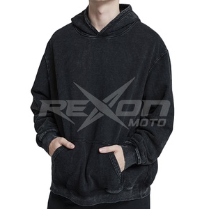 เสื้อฮู้ดผ้าคอตตอนออร์แกนิคสะพายไหล่ทรงโอเวอร์ไซส์ผ้าคอตตอนออร์แกนิกสำหรับ100% โลโก้แบบกำหนดเอง - Product Image 1