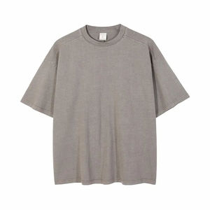 Camiseta de Hombre de Algodón 100% Tejido de 230 GSM con Lavado Ácido, Manga Corta Vintage, Transpirable, Corte Regular, para Verano, con Logotipo Personalizado OEM ODM - Product Image 3