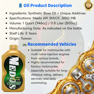 MEDOS Authorized Dealer Exclusive <b>Oil</b> 15W50 MB 0.8L <b>Synthetic</b> Special Professional Motorcycle <b>Oil</b> - Product Image 2