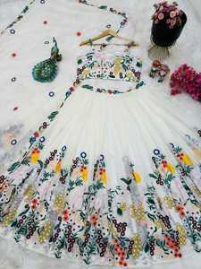 LEHENGA CHOLI, ROPA INDIA DE BOLLYWOOD PARA FIESTAS Y BODAS, ESTILO PAQUISTANÍ, LISTA PARA USAR - Product Image 1