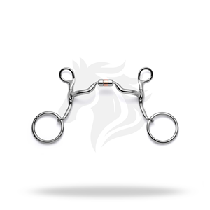 Mors de cheval à tige libre, à profil bas, à capsule, à rebord complet, taille standard, pour le contrôle de l'équitation - Product Image 1