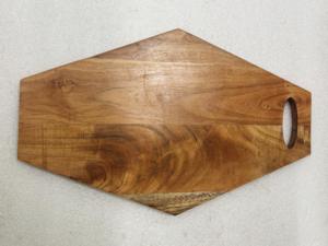 Planche à fromage ovale en bois d'acacia de super qualité planche à découper en forme de goutte pour la cuisine pour hacher - Product Image 2