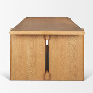 Mesa de Comedor Plegable de Madera Maciza de Roble Europeo, Diseño Moderno, Acabado Marrón Claro, Fácil de Limpiar, Resistente, para Cocina, Hogar o Restaurante - Product Image 3