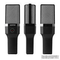 Micrófono de Condensador USB RGB Cardioide con Silenciador Táctil, Reducción de Ruido, Trípode Metálico y Filtro Pop para Gaming, Streaming y Grabación