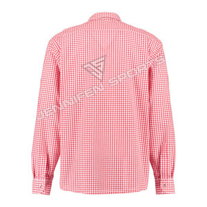 Chemise Traditionnelle Allemande Oktoberfest Respirante en Coton Uni pour l'Été, Kit de Costume Bavarois pour Fêtes TV, Cinéma et Bière - Vente en Gros ODM - Product Image 4