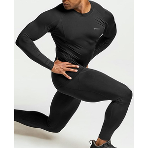 Camiseta de Compresión de Manga Larga Blanca para Hombre, Spandex/Poliéster, Secado Rápido, Top Deportivo de Manga Larga, UPF50+, Transpirable, Ecológica - Product Image 5