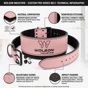 Breathable & Soft Cowhide Heavy Duty <b>Weight</b> <b>Training</b> <b>Belt</b> for Gym Fitness Strength and Performance Support Unisex - Product Image 5