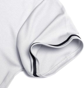 Maillot de baseball unisexe blanc à col en V, manches courtes, boutons sur le devant, maille respirante, coupe classique, adolescents, toutes saisons, vêtements de sport - Product Image 4