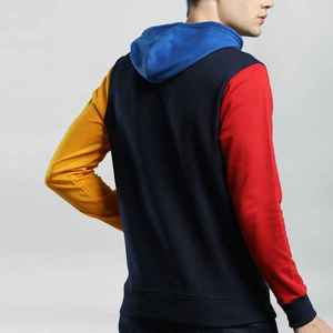 <b>Men's</b> Color Blocking Hooded <b>Sweatshirt</b> Raglan Sleeve Casual Knitted Hoodie With Pocket Now Available For Sale - Product Image 6