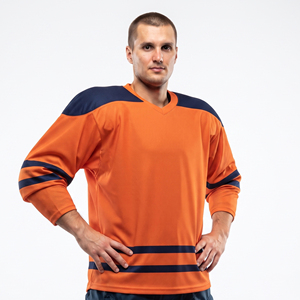 เสื้อฮอกกี้น้ำแข็งตาข่ายผู้ชายแบบซับลิเมชั่น แขนยาว คอวี - Product Image 6