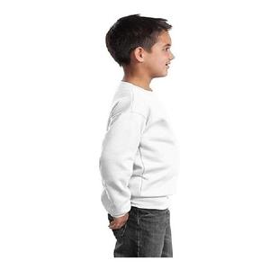 Sweat-shirt à capuche en molleton de coton biologique à manches longues pour garçons, col rond, coupe oversize - Product Image 3