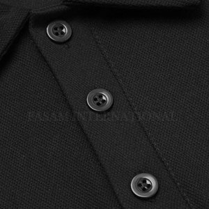 เสื้อโปโลแขนยาวผ้าโพลีเอสเตอร์ใส่สบายสำหรับผู้ชายไซส์ใหญ่ - Product Image 6
