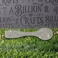 Cuillère en résine scintillante de qualité supérieure, faite à la main, finition brillante, ustensile de service décoratif pour la cuisine, vaisselle élégante pour la table à manger à la maison ou au restaurant