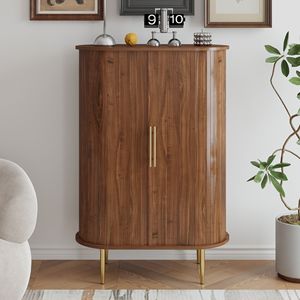Portabottiglie Multifunzionale per 12 Bottiglie, Mobile Bar in Stile Rustico per Soggiorno e Cucina - Product Image 6