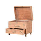 La Mejor Colección de Baúles Vintage Hechos a Mano de Madera Maciza con 2 Compartimentos y 2 Estantes, Decoración para Sala de Estar Combinable, Garantía de 10 Años, MOQ 1 - Product Image 5