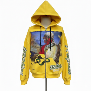 Fabricantes de Ropa, Sudadera con Capucha Personalizada de Estilo Urbano, Impresión 3D DTG, 100% Algodón, Sudadera de Alta Calidad para Hombre, 400 g/m² - Product Image 3