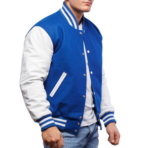 Men's High Quality Canvas Wool Varsity Jacket Stand Baseball Style Bomber Adjustable XL Size Pattern Fashionable <b>Winter</b> <b>Coat</b> - Product Image 2
