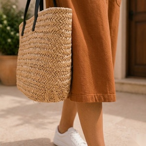 Robe midi tablier marron avec poches plaquées, taille élastique, coupe trapèze, décontractée, pour le printemps - Product Image 4