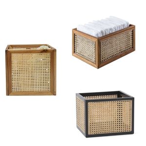 Panier de rangement en bambou et rotin LATTICE & WOOD pour chambre d'enfant - Product Image 1