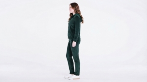 Ensemble de vêtements pour femmes, sweat à capuche zippé et pantalon décontracté, marque privée - Product Image 4