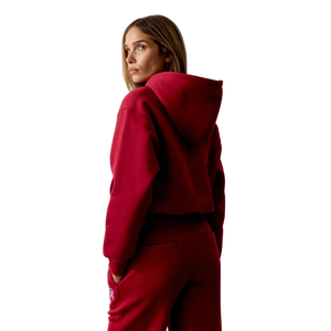 Womens Full <b>Zip</b> Hoodie Tracksuit Set Straight Leg <b>Trousers</b> Drawstring Waist Fit Two Piece Casual Travel Lounge Streetwear Outfit - Product Image 2
