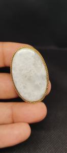 Pendentif rainuré en pierre de lune 100% naturelle, de qualité supérieure, avec rainure en laiton blanc arc-en-ciel, prix de gros, lot de pierres de lune - Product Image 4