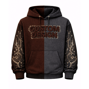 Sudaderas con capucha para hombre al por mayor, felpa de algodón premium de alta calidad, logotipo personalizado, estilo urbano de invierno - Product Image 4