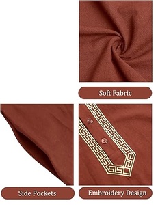 Wholesale Jubbah Islamic Clothing Saudi Arabic Daffah <b>Thobe</b> for Muslim <b>Mens</b> Jubbah Arabic Dubai Stylish Thobes Breathable - Product Image 4