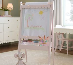 ขาตั้งวาดรูปดีไซน์ใหม่สีชมพู ลายหยัก สำหรับเฟอร์นิเจอร์เด็ก ผลิตในเวียดนาม ราคาขายส่ง - Product Image 1