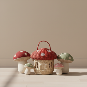 Cesta de champiñones hecha a mano de ratán tejido para recolección y exhibición minorista, proveedor mayorista de Vietnam - Product Image 4