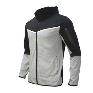 Conjunto de Sudadera con Cremallera y Parches para Hombre, Estilo Casual de Otoño, Nuevo Conjunto de Dos Piezas con Cuello Alto y Pantalones Deportivos - Product Image 3