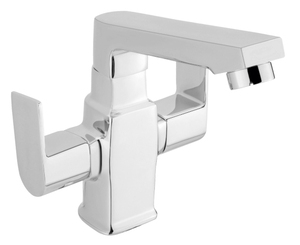 Robinet de lavabo monotrou en laiton chromé de haute qualité pour eau chaude et froide, durable - Product Image 1