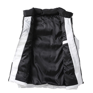 Chaleco Acolchado para Hombre, 5 Colores Disponibles, Clásico, Sin Mangas, Chaqueta Acolchada Cálida, Cuello Alto, Informal, para el Trabajo - Product Image 2