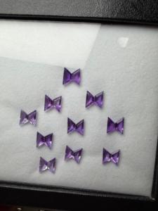 Ametista Natural Mariposa 17.15ct 10 Pares 20 Piezas Calibradas Sueltas Facetadas con Juego de Color Púrpura África para Fabricación de Joyas Zehra Gems - Product Image 4