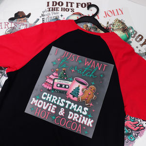 Nuevos diseños personalizados Santa varios festivales Dtf Transferencia de Calor dibujos animados Claus Material duradero para mascotas lavable Dtf transferencia de calor - Product Image 5