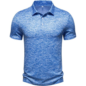 ปักลายเสื้อโปโลชาย ผ้าฝ้าย 100% สำหรับใส่เล่นกอล์ฟ ทรงโอเวอร์ไซส์ พิมพ์ลาย/เรียบ - Product Image 1