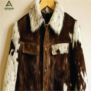 Chaqueta de Invierno de Cuero Genuino Grueso con Cuello de Piel de Vaca y Diseño Vintage para Hombre, AIFRAN SPORTS - Product Image 5