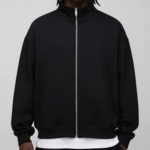 Sweat-shirt d'hiver surdimensionné en molleton 100 % coton, col rond, doublé, avec logo imprimé par transfert thermique, anti-boulochage, poids lourd, fabrication OEM sur mesure - Product Image 4