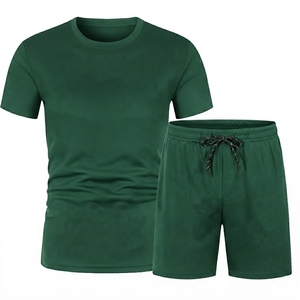 Ensemble 2 pièces short et t-shirt de sport pour homme – Nouveau survêtement de course et de fitness ajusté pour homme - Product Image 3