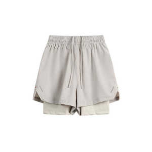 Shorts de sport respirants 2-en-1 pour hommes avec taille élastique, anti-plis et poches intérieures pour la gym et la course - Shorts de sport décontractés - Product Image 3