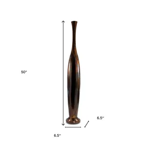Premium Decorative Iron Flower Vase-Modern Home Styling High Quality Handmade Coastal Design <b>Tabletop</b> Vase Zahid Exports Uttar - Product Image 2