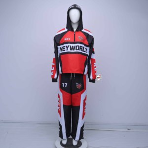 Custom Logo Streetwear Plus Size Wholesale 100% Cotton Printed Solid Jogging Tracksuit Men's Zip-Up Jacket Nylon Windbreaker - Product Image 1