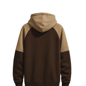 Sweat à capuche oversize vintage pour homme, personnalisé avec logo, haute qualité, style streetwear, blocs de couleur contrastés, tricoté, coupe classique, avec poches - Product Image 4