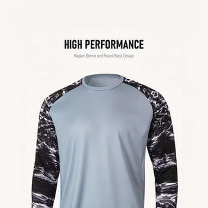 Camiseta de Manga Larga con Cuello en V para Hombre, de Alta Calidad, Corte Regular, Poliéster, Diseño Personalizable por Sublimación, Ecológica, de Secado Rápido - Product Image 2