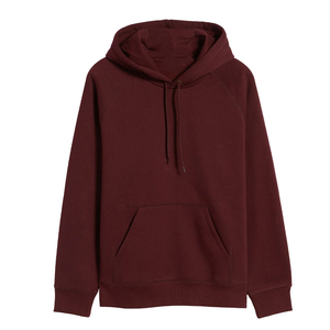 Sudaderas con capucha para hombre, 100% algodón, color granate, con cremallera, con impresión de logotipo personalizado, impresión por transferencia, para invierno - Product Image 1