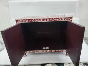 Gabinete decorativo con incrustaciones de fregona, decoración hecha a mano para el hogar, muebles de sala de estar de alta calidad, aparadores al por mayor directos del fabricante - Product Image 3