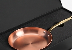 Pure Copper Sauce <b>Pan</b> With Zinc Alloy <b>Handle</b> Minimalist Design Heat Resistant For Gas And Induction Cookers Use - Product Image 6
