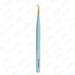 Pinces à cils en acier inoxydable abordables avec taille et logo personnalisables, vente en gros de pinces à cils sur mesure pour extensions de cils - Product Image 5