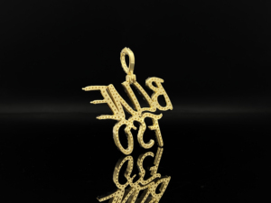 Pendentif Hip Hop en Acier Inoxydable « Ice King » Sertie de Diamants Scintillants - Product Image 5